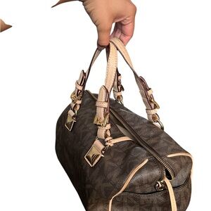 MICHAEL Michael Kors Brown and Tan Satchel